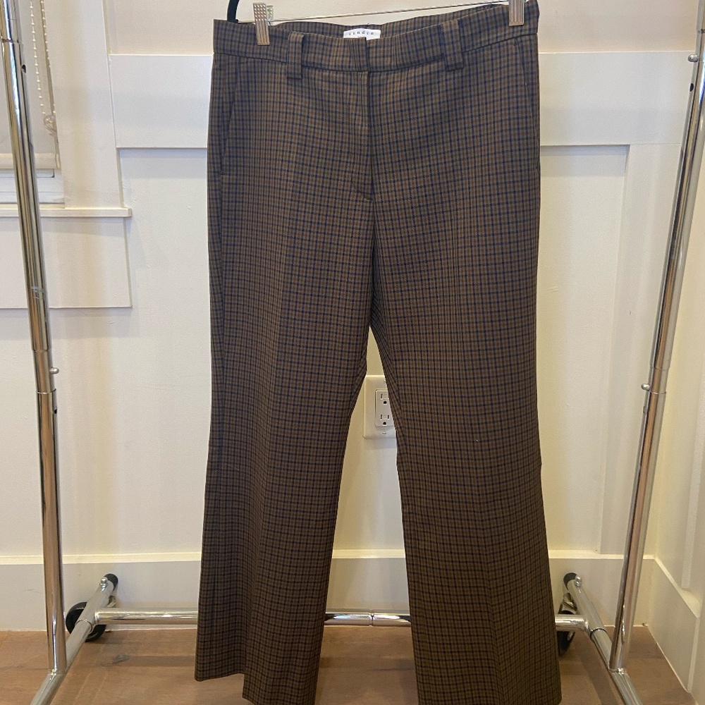 SANDRO Brown Trousers size 42 FR in cotton